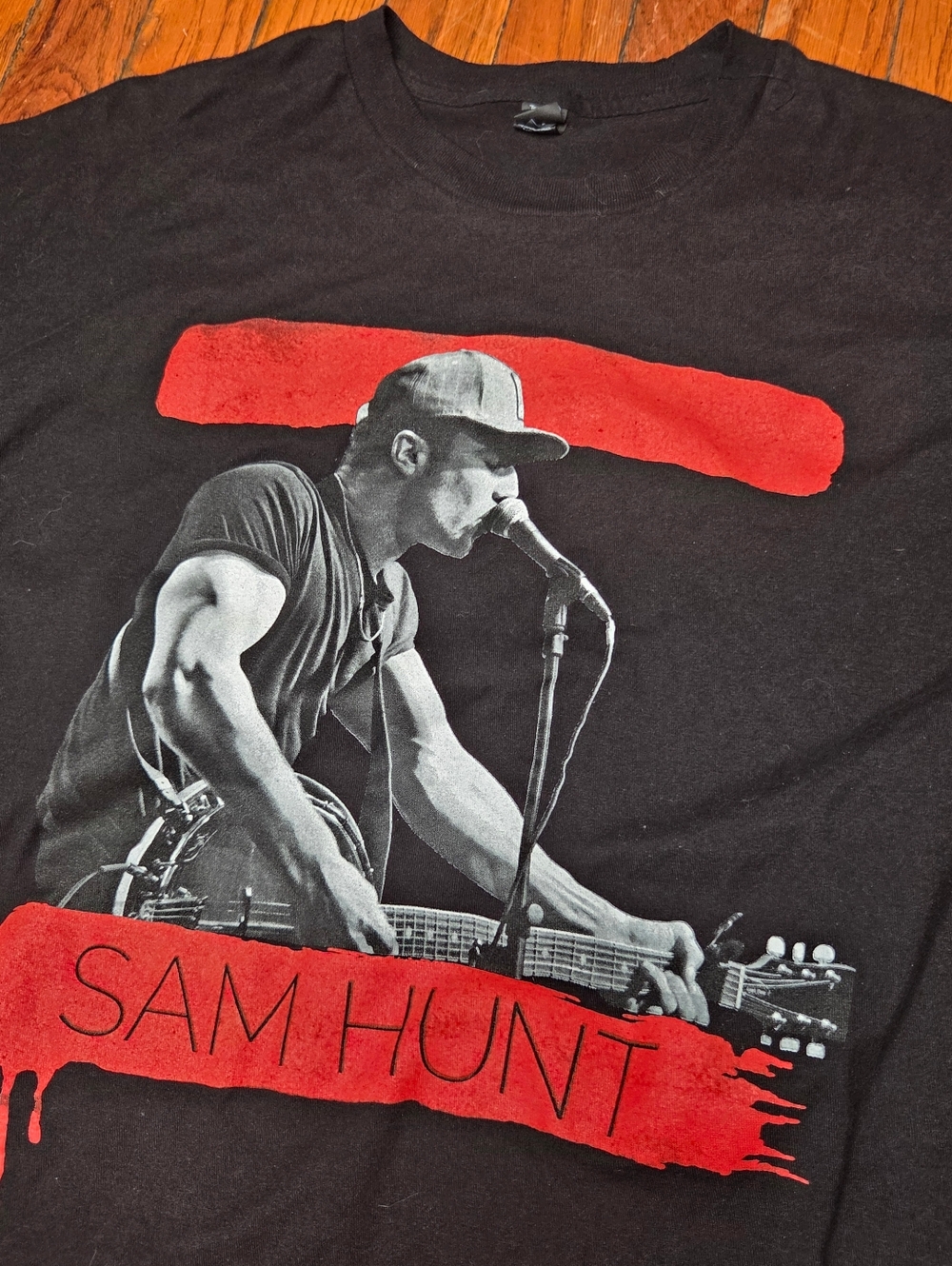 Sam Hunt Size XXL 2XL Concert 2015 Tour Black T Shirt B2